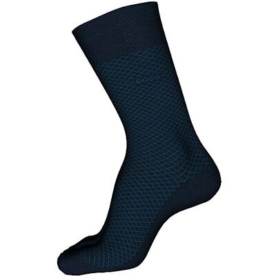Boss Dean mercerized cotton micro-design dress sock Boss Dean mercerized cotton micro-design dress sock