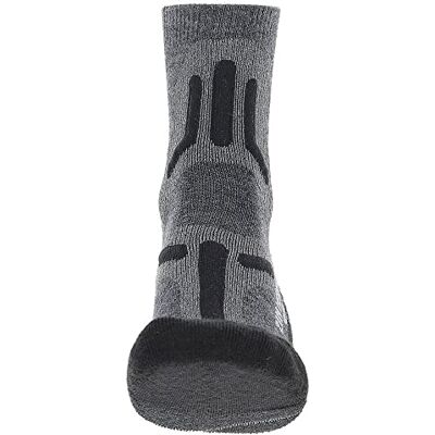 UYN Heren Trekking 2IN Merino Socks wandelkous, Mid Grey/Black, eenheidsmaat UYN Heren Trekking 2IN Merino Socks wandelkous, Mid Grey/Black, eenheidsmaat