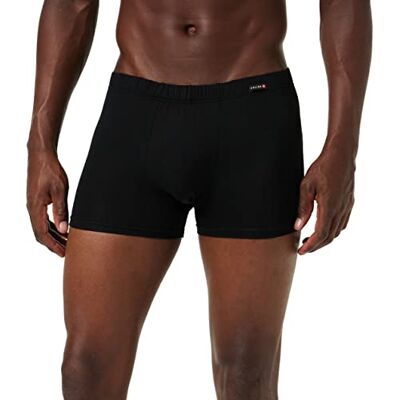 CALIDA Evolution boxershorts voor heren, met stof beklede elastische tailleband, van zijdezacht PIMA-katoen, zwart, 50 CALIDA Evolution boxershorts voor heren, met stof beklede elastische tailleband, van zijdezacht PIMA-katoen, zwart, 50