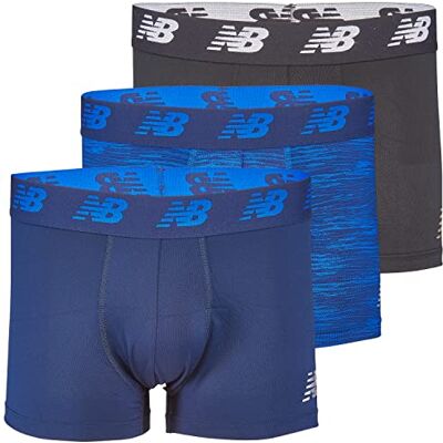 New Balance No Fly Trunks Herenondergoed, jacquard tailleband, ademend, licht en vochtafvoerend (3-pack), M New Balance No Fly Trunks Herenondergoed, jacquard tailleband, ademend, licht en vochtafvoerend (3-pack), M