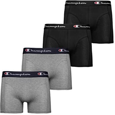 Champion core x4 boxershorts voor heren, grijs (melange), M Champion core x4 boxershorts voor heren, grijs (melange), M