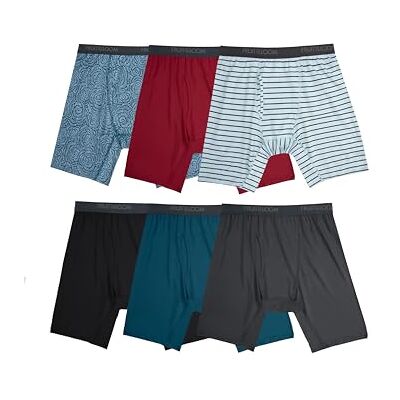 Fruit of the Loom Standaard 4-weg boxershort voor heren Lichtgewicht en vochtafvoerend ondergoed, normale kofferbak, lange benen Micro Stretch-kleuren kunnen variëren Fruit of the Loom Standaard 4-weg boxershort voor heren Lichtgewicht en vochtafvoerend ondergoed, normale kofferbak, lange benen Micro Stretch-kleuren kunnen variëren