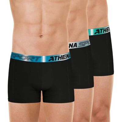 Athena – Boxershorts voor heren – 3 stuks – Sport Odor Control – Oeko-Tex – geurremmend katoen Athena – Boxershorts voor heren – 3 stuks – Sport Odor Control – Oeko-Tex – geurremmend katoen