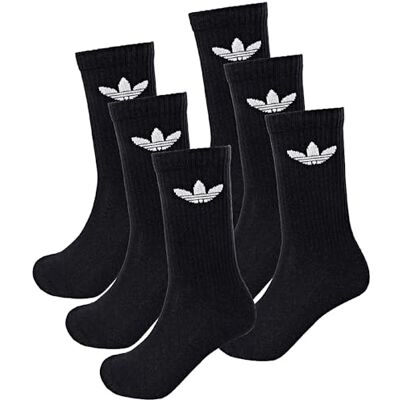 adidas IJ5618 TRE CRW SCK 6PP sokken unisex volwassenen zwart maat L adidas IJ5618 TRE CRW SCK 6PP sokken unisex volwassenen zwart maat L