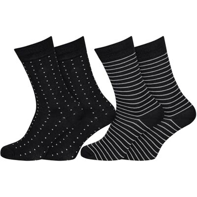 Nur Die Set van 2 katoenen zakelijke sokken voor heren, katoen (maat 39-46), basic eenvoudig en klassiek patroon, rubberen draden, katoenen sokken, middelhoge schacht, heren Nur Die Set van 2 katoenen zakelijke sokken voor heren, katoen (maat 39-46), basic eenvoudig en klassiek patroon, rubberen draden, katoenen sokken, middelhoge schacht, heren