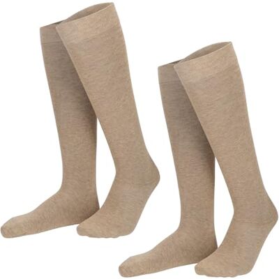 Hudson Kniekousen voor heren (verpakking van 2 stuks), beigemeld. 0723 liter, 43-46 EU Hudson Kniekousen voor heren (verpakking van 2 stuks), beigemeld. 0723 liter, 43-46 EU