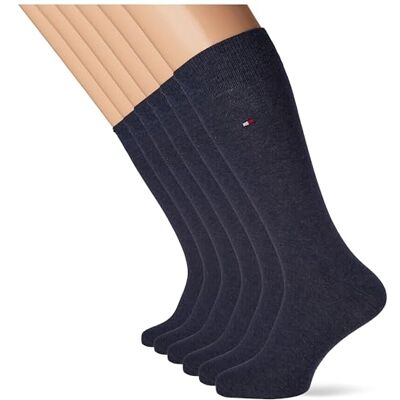 Tommy Hilfiger Heren CLSSC Sock (Pack van 6), navy, 43 EU Tommy Hilfiger Heren CLSSC Sock (Pack van 6), navy, 43 EU