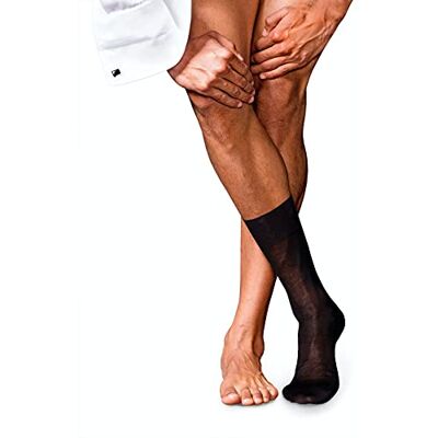 FALKE Heren Sokken No. 9 M So katoen eenkleurig 1 paar, Zwart Black 3000, 43-44 FALKE Heren Sokken No. 9 M So katoen eenkleurig 1 paar, Zwart Black 3000, 43-44