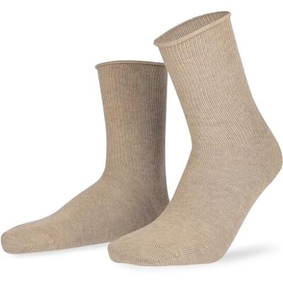 Hudson Herensokken Relax Soft drukvrije band, beigemeld. 0723 liter, 39-42 EU Hudson Herensokken Relax Soft drukvrije band, beigemeld. 0723 liter, 39-42 EU