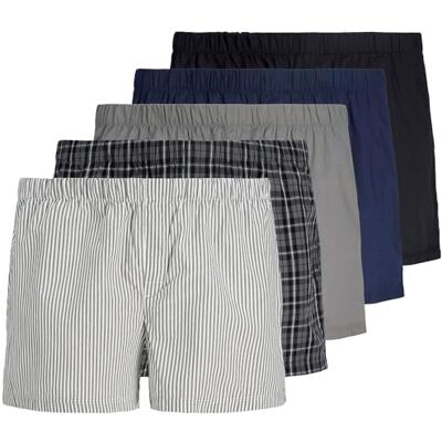 JACK & JONES Heren Jacmilano Woven Boxers 5 Pack Pls Sn (5-pack), Dusty Olive, 3x_l JACK & JONES Heren Jacmilano Woven Boxers 5 Pack Pls Sn (5-pack), Dusty Olive, 3x_l