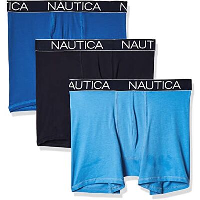 Nautica Katoenen boxershort voor heren, stretch, set van 3, XL Nautica Katoenen boxershort voor heren, stretch, set van 3, XL