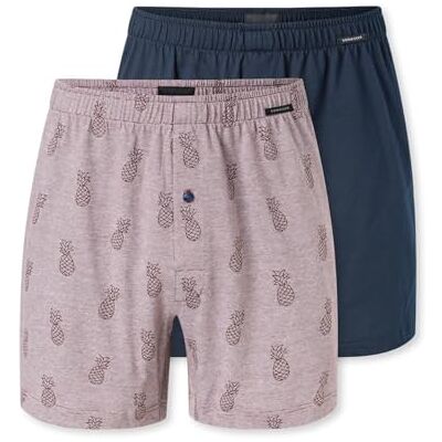 Schiesser Set van 2 boxershorts voor heren, katoen, jersey, zacht, multipack jersey boxer, Gesorteerd 15, 10 Schiesser Set van 2 boxershorts voor heren, katoen, jersey, zacht, multipack jersey boxer, Gesorteerd 15, 10