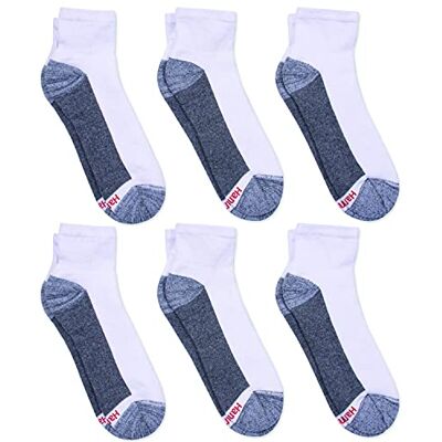 Hanes Heren Max gewatteerde crew-sokken, vochtafvoerend met geurcontrole, multi-pack, maat 6-12, zwarte enkel, wit/grijs 6 Pack, 4,5-12 UK (Pack van 6), Wit/Grijs 6 Pack, 37.5-46 EU Hanes Heren Max gewatteerde crew-sokken, vochtafvoerend met geurcontrole, multi-pack, maat 6-12, zwarte enkel, wit/grijs 6 Pack, 4,5-12 UK (Pack van 6), Wit/Grijs 6 Pack, 37.5-46 EU