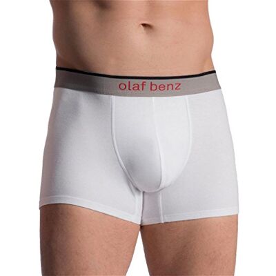 Olaf Benz Herenshorts (verpakking van 2), wit (white 1000), S Olaf Benz Herenshorts (verpakking van 2), wit (white 1000), S