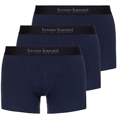 bruno banani Boxershorts voor heren, verpakking van 3 stuks, blauw (navy 1302), M bruno banani Boxershorts voor heren, verpakking van 3 stuks, blauw (navy 1302), M