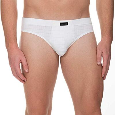 bruno banani heren slip, wit (wit, ruit 1612), S bruno banani heren slip, wit (wit, ruit 1612), S