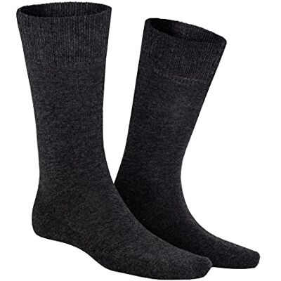 KUNERT Herensokken Homesocks zonder rubberen draden, antraciet gemêleerd. 8130 liter, 39-42 EU KUNERT Herensokken Homesocks zonder rubberen draden, antraciet gemêleerd. 8130 liter, 39-42 EU