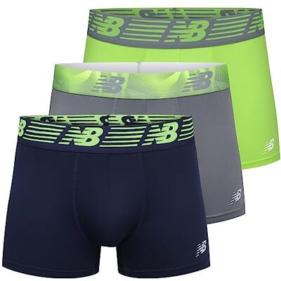New Balance Men's 3" Boxer Brief No Fly, with Pouch, 3-Pack New Balance Men's 3" Boxer Brief No Fly, with Pouch, 3-Pack