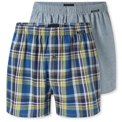 Schiesser Heren 2 stuks boxershorts katoen web multipack webboxer, Gesorteerd 4, XXL Schiesser Heren 2 stuks boxershorts katoen web multipack webboxer, Gesorteerd 4, XXL