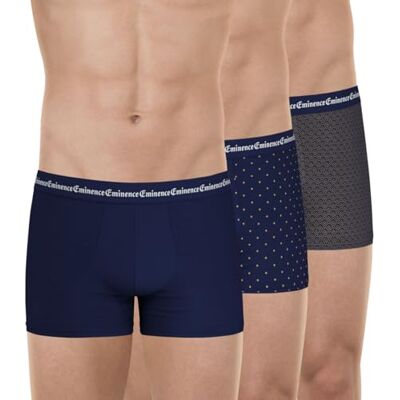 Eminence Set van 3 Signature boxershorts voor heren – geschenkaanbieding – Oeko-Tex-label standaard 100 – katoen stretch Eminence Set van 3 Signature boxershorts voor heren – geschenkaanbieding – Oeko-Tex-label standaard 100 – katoen stretch