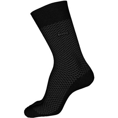 Boss Dean mercerized cotton micro-design dress sock Boss Dean mercerized cotton micro-design dress sock