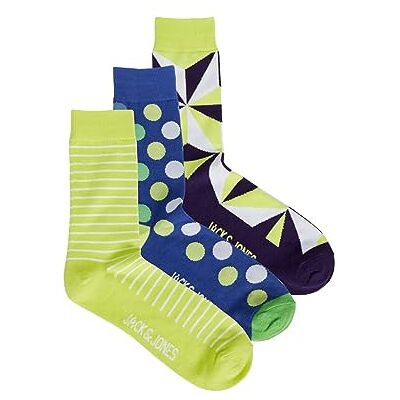 JACK & JONES JACCOLORFUL DOT SOCKS 3 PAK, Bluestone/Pack: Love Bird Violet Indigo, One Size JACK & JONES JACCOLORFUL DOT SOCKS 3 PAK, Bluestone/Pack: Love Bird Violet Indigo, One Size