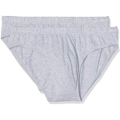 Lovable LVB 100% katoenen bipack slip (verpakking van 2) voor heren grijs XX-Large Lovable LVB 100% katoenen bipack slip (verpakking van 2) voor heren grijs XX-Large