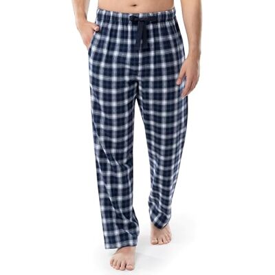 Fruit of the Loom Zachte flanellen pyjama lounge slaapbroek voor heren, Navy Plaid, 3XL Fruit of the Loom Zachte flanellen pyjama lounge slaapbroek voor heren, Navy Plaid, 3XL