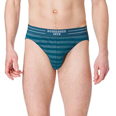 Schiesser Rio-slip ondergoed voor heren, petrol, S Schiesser Rio-slip ondergoed voor heren, petrol, S