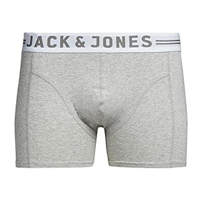 JACK & JONES Heren Boxer Shorts, 1 eenheid grijs XL, 1 stuk JACK & JONES Heren Boxer Shorts, 1 eenheid grijs XL, 1 stuk