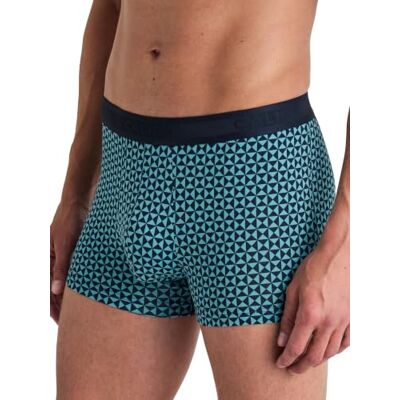 CALIDA Grafic Cotton boxershorts voor heren, van 100% supima-katoen, met elastische tailleband, bright blue, 50 CALIDA Grafic Cotton boxershorts voor heren, van 100% supima-katoen, met elastische tailleband, bright blue, 50