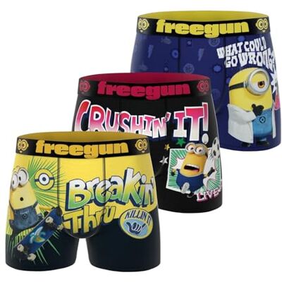 FREEGUN Les Minions boxershorts voor heren, 3 stuks FREEGUN Les Minions boxershorts voor heren, 3 stuks