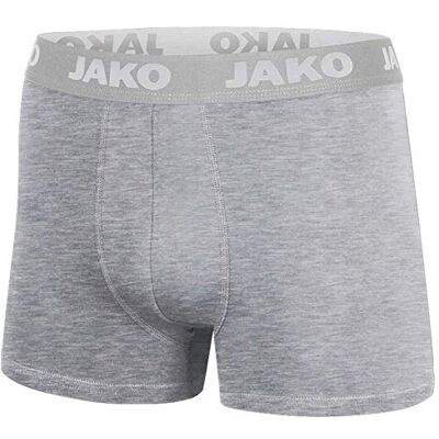 JAKO Boxershorts Basis 2-Pack, Heren, Heide Grijs, S JAKO Boxershorts Basis 2-Pack, Heren, Heide Grijs, S