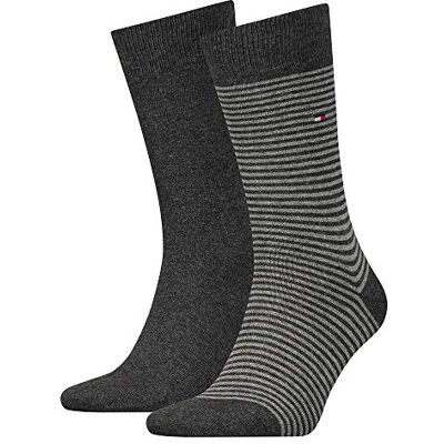 Tommy Hilfiger Small Stripe Men's Socks (2 Pack) heren sokken (2-Pack) Tommy Hilfiger Small Stripe Men's Socks (2 Pack) heren sokken (2-Pack)