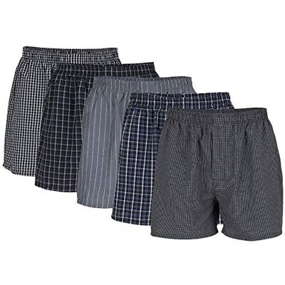 Gildan Geweven boxershorts voor heren, multipack slips (pak van 5), Black Stripe Assorti (5-pack), XL Gildan Geweven boxershorts voor heren, multipack slips (pak van 5), Black Stripe Assorti (5-pack), XL