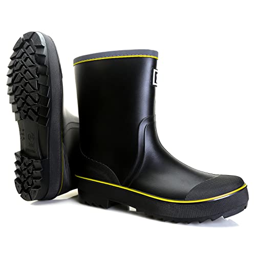 Foinledr Regenlaarzen Heren Rubberlaarzen Chelsea Laarzen Waterdicht Rubberen Wellingtons Rubber Rain Boots Regenlaars Rubberen Laarzen Tuinlaarzen