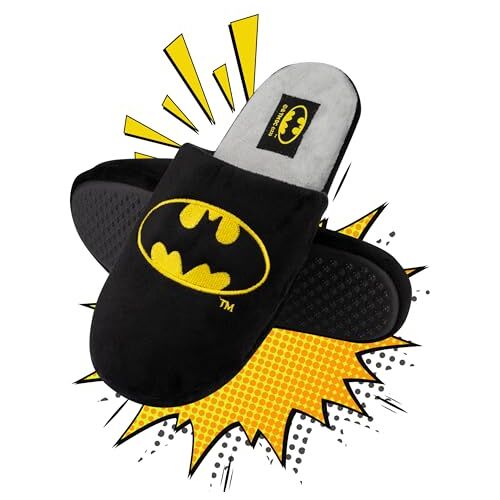 soxo DC Comics The Batman Superman Pantoffels Heren Warmte Sloffen Cadeau Voor Mannen 45-46 Batman Pantoffels