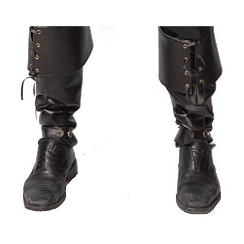 shoperama Heren laarzen in lederlook GUI Boot Cover voor piraten Steampunk krijgers