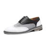 AQQWWER Herenkledingschoenen Oxford Shoes Men Brogues Shoes Lace-Up Bullock Business Wedding Dress Shoes Male Formal Shoes (Color : Schwarz, Size : 8)