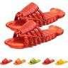 Hokuto Kreeft slippers, grappige kreeft sliders, zomer strand creatieve kreeft sliipers, Donkerrood, 9.5/10.5 UK