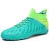 BINQER Hoge voetbalschoenen for heren for training voetbalwedstrijden Sport Slijtvaste professionele wedstrijden Grasvoetbalschoenen (Color : Green1, Size : 45 EU)