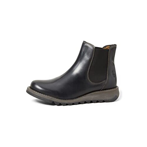 Fly London Salv Chelsea Boots voor dames, Zwart 000, 35 EU