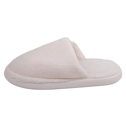 TDEOK Schoenen Dames Gezondheidsschoenen Dames Slippers Pluche Slippers Warme Pantoffels Schoenen Lente Dames, wit, 38 EU