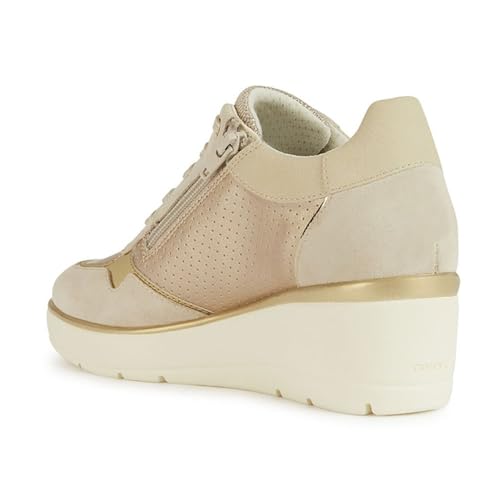 Geox Dames D ILDE A Platform, Champagne/LT Sand, 37 EU, Champagne Lt Sand, 37 EU