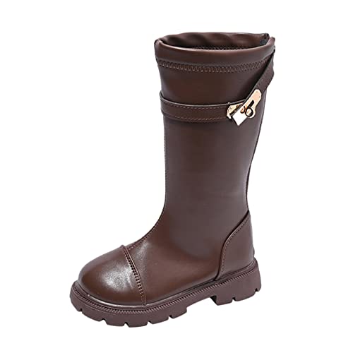 AIchenYW Dameslaarzen, warme winterlaarzen, winterlaarzen, sneeuwlaarzen, veterlaarzen, winterschoenen, enkellaarzen voor dames, met hak, comfort, casual laarzen, slip-laarzen, bruin, 34 EU