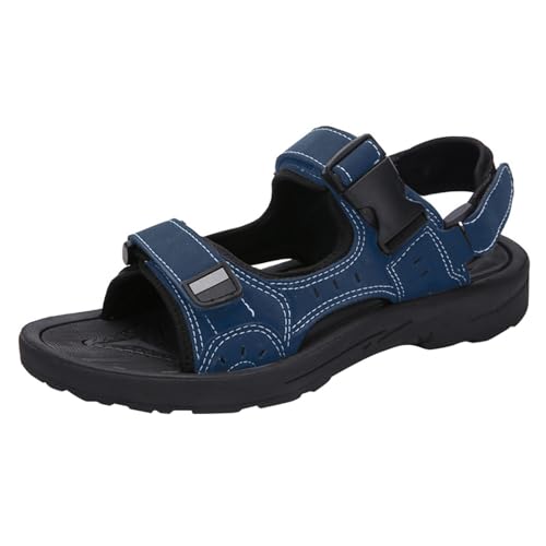 UnoSheng Wandelsandalen voor dames en heren, wandelsandalen, outdoorwandelsandalen, luchtkussensportsandalen, strandsandalen, hoge schoenen, blauw, 40 EU