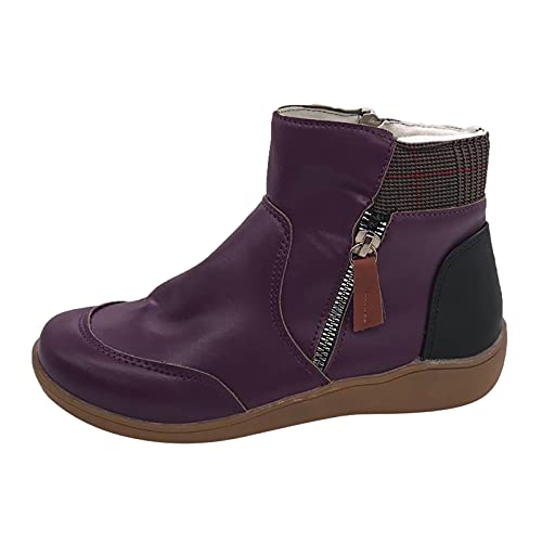 FGUUTYM Rubberen laarzen met ritssluiting aan de zijkant voor dames, korte Chelsea boots, rubberen laarzen, outdoor, Chelsea laarzen, gevoerd, enkellaarzen, zwart, 37-42 cowboylaarzen voor dames,