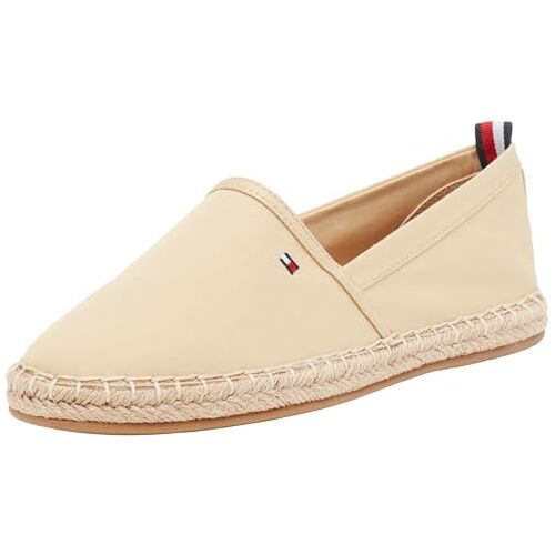 Tommy Hilfiger Dames Basic Tommy Flat Espadrille, oogst tarwe, 7 UK, Oogst tarwe, 41 EU