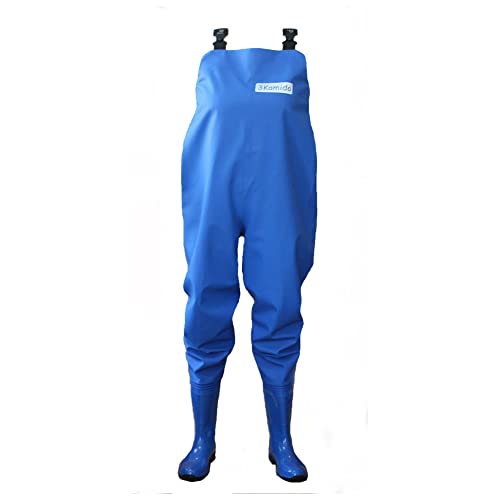 3Kamido ® Dames Waadpak, Chest Waders, vrouwen visbroek, visbroek visbroek visbroek broek tuinbroek blauw en groen, 36, 37 38 39 40 41 42 EU, met draagtas (40, Blauw)