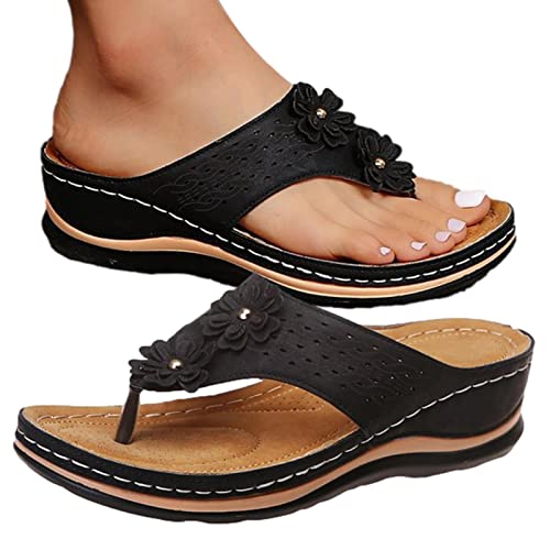 Jimtuze Teenslippers Teenslippers voor dames Comfortabele teenslippers,Wandelslippers met steunzolen voor dames